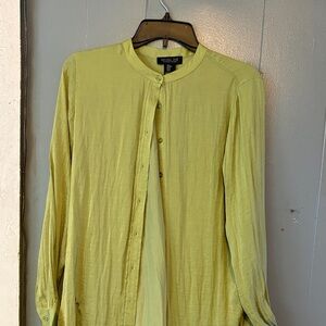 Rachel Zoe Light Green Button-Up Blouse